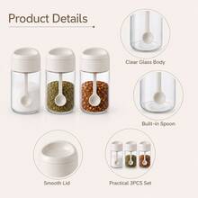 3/1pc Multi-Functional Seasoning Jars, Kitchen Spice Storage Containers - Multicolor - View 4