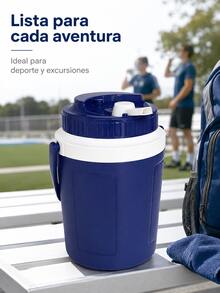 Botellas de agua isotérmicas profesionales diseñadas específicamente para uso en exteriores. Neveras portátiles de alto rendimiento para mantenerte fresco este verano. Neveras y cubos de hielo. Equipo para acampar al aire libre. Artículos esenciales para el verano. - Azul - Ver 6