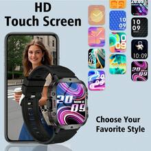 NcmRyu Jam Tangan Pintar dengan Layar HD 1,83 Inci untuk Olahraga dan Aktivitas Luar Ruangan, Senter Luar Ruangan, Berbagai Mode Olahraga, Panggilan Bluetooth, Kompatibel dengan Android dan iOS, Cocok Sebagai Hadiah untuk Teman dan Pasangan - View 4