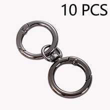 Set Kombinasi Gantungan Kunci Putar dan Cincin Pegas 4/6/10pcs, Gesper Perangkat Keras Tas Paduan Seng, Klip Pegas Cincin Logam Cincin Pegas Terbuka, Sempurna untuk DIY, Gantungan Kunci Logam Perhiasan Bentuk Logam Klip Pegas, Gantungan Kunci Logam Luar Ruangan, Gantungan Kunci Klip Tas Kait Rantai Anjing Gesper Cocok untuk Gantungan Kunci Tas Ponsel Kait Klip Tas Gesper Gantung, Aksesoris DIY Buatan Tangan, Halloween, Natal - MultiWarna - View 14