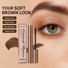 zephoco Waterproof Brown Lash Curled Mascara, Smudge-Proof, Soft Lifted Lash Shape, Lasting Lash Curl Lift, Delicate Brush For Precise Application, Smooth Texture Easy Glide - Brown - View 5