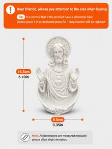 Christian Home Decor Sacred Heart Of Jesus Holy Water Font Wall-Mounted Religious Blessing Decoration For Entryway And Living Room - New Model - View 10