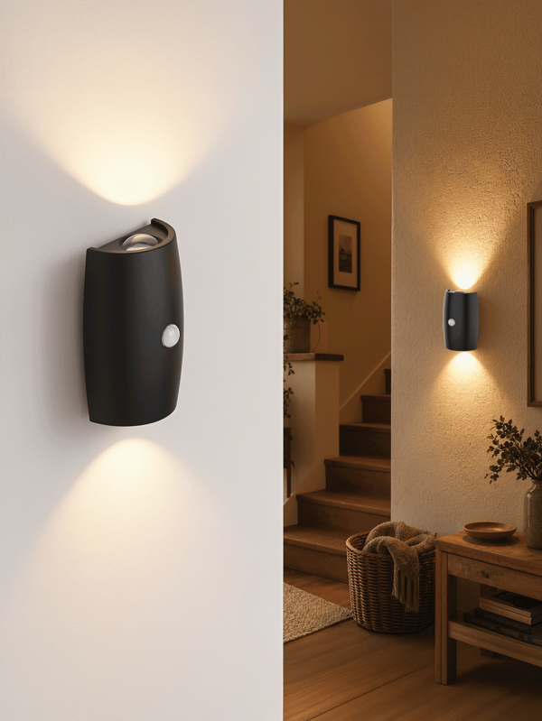 1/2pcs Lumière d'art mural en métal sans fil LED, lampe murale magnétique, lumière d'affichage d'art LED, lumière de peinture LED sans fil alimentée par batterie, décoration murale de fond TV, veilleuse, convient pour la table de chevet, la chambre, le couloir, la décoration intérieure, la chambre, les escaliers, cadeau de vacances