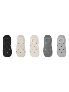 ZUJO 5 pares de calcetines cortos para mujer, con estampado de lazo, cómodos, adecuados para primavera, otoño, verano y uso diario, sencillos y lindos, color aleatorio - Multicolor - Ver 5
