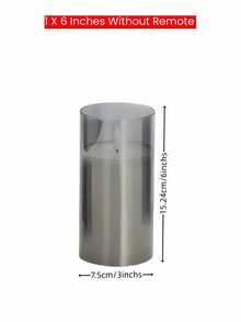 Velas LED sin llama, velas de pilar LED parpadeantes, mecha en forma de lágrima mejorada, velas electrónicas alimentadas por batería, decoración de centro de mesa, decoración de boda, jardín, fiesta festiva - Gris - Ver 9
