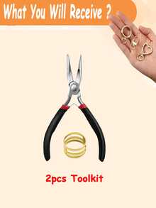 470pcs Keychain Making Kit, Includes Metal Keychain Clips, Key Rings, Swivel Spring Clasps, Lobster Clasps And Extension Chains, Suitable For DIY Handmade Crafts, Lip Gloss Bag Accessories And Gift Sets - DIY - View 7