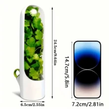 SOKANY 1個透明蔬菜收納盒 冰箱保鮮盒 透明外殼 塑膠材質 無需電池 適用於蘆筍、小黃瓜、紅蘿蔔等食材保鮮 - 均碼 - 查看 12