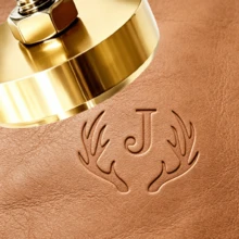 Custom 4cm Brass Leather Stamp Kit, Branding Iron, Custom Leather Embossing Tool, Leather Stamp, Perfect Gift For Leather Man - one-size - View 3