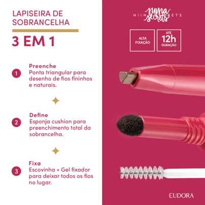 Lapiseira de Sobrancelha Niina Secrets  - Eudora
