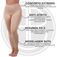 Kit 3 Calça Anágua Anti Atrito Segunda Pele Proteção Feminina Usar Por Baixo Evita Transparência - 3 Beges - Visão 2