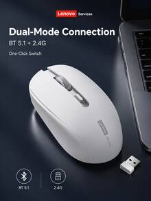 Lenovo 2.4G Wireless Silent Mouse 1600DPI USB Office Mouse Ergonomic Lightweight Portable Mouse For Laptop PC Computer Office Study - View 13