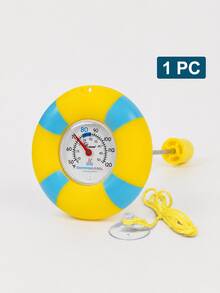 1 قطعة ميزان حرارة عائم لحمام السباحة من الفينيل الناعم (PVC)، مقياس درجة حرارة المياه التناظري، من 10°C إلى 50°C (50°F إلى 120°F)، ملون وممتع، مناسب لحمامات السباحة والمنتجعات الصحية وحتى أحواض الأسماك، سهل الاستخدام والقراءة، لا يتطلب بطارية - أنماط متعددة - مشاهدة 3