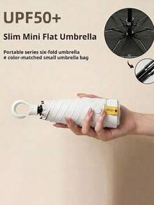 1 pièce Mini parapluie pliable, parapluie de voyage portable imperméable de poche, mini parapluie de voyage, accessoire de voyage essentiel pour femmes, mini ensemble d'accessoires de voyage - Multicolore - Voir 16