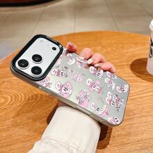ピンクのウサギ エスターバニー ステッカー 可愛い ハート ストロベリーすまほ ケース,プレゼント用・自分用両方に大活躍,感あふれるキュートスマホケースPixel 9 Pro/16e/9A/Pixel 8 Pro/14 Plus/17/12 Pro/Pixel 8/Pixel 10/Air/16 Pro/14 Pro Max/Pixel 8a 5G/13/17e スマートフォンケースに対応 - ホワイト - チェックする 3