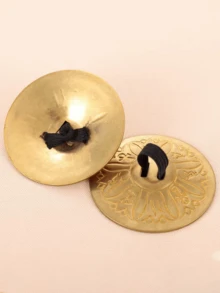 2 Pcs Premium Finger Cymbals Mini Saucers Professional Belly Dance Musical Instrument Dance Accessories - Multicolor - View 2