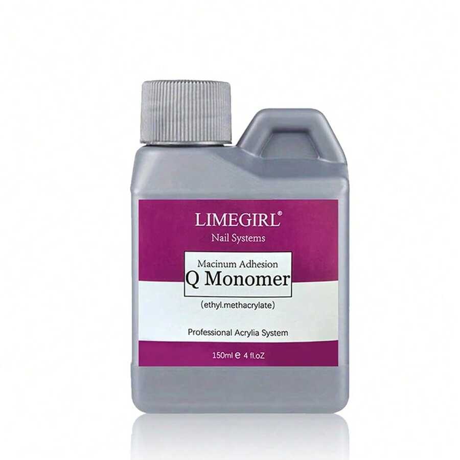LIMEGIRL EMA 丙烯酸單體液 150ml 專業美甲液,適用於丙烯酸粉末系統,快乾美甲延長單體,適合美甲沙龍與 DIY 美甲藝術 - 彩色 - 查看 1
