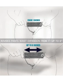 Pants Waist Extender Button, Jeans Button, Pants Extender, Elastic Adjustable Waist Buckle, Maternity Pants Waist Extender, Adjustable Waist Extender For Pants, Trousers, Dresses And Jeans, Home Supplies - Multicolor - View 4
