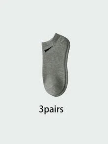 30 Pairs Men's Breathable Sports Socks, Fashionable Letter Print High Elastic Outdoor Running Socks, Comfortable Breathable, Anti-Odor, Antibacterial, Suitable For Daily Wear (1/3/5/10/15/20/30 Pairs) - A - View 20