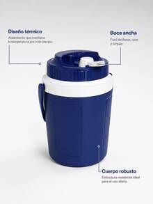 Botellas de agua isotérmicas profesionales diseñadas específicamente para uso en exteriores. Neveras portátiles de alto rendimiento para mantenerte fresco este verano. Neveras y cubos de hielo. Equipo para acampar al aire libre. Artículos esenciales para el verano. - Azul - Ver 4