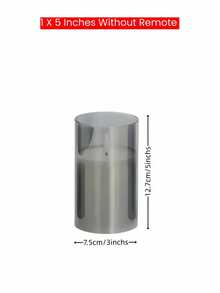 Velas LED sin llama, velas de pilar LED parpadeantes, mecha en forma de lágrima mejorada, velas electrónicas alimentadas por batería, decoración de centro de mesa, decoración de boda, jardín, fiesta festiva - Gris - Ver 12