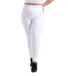 Plus Size Thermal Legging Pants Plush Cold Winter - White - View 1