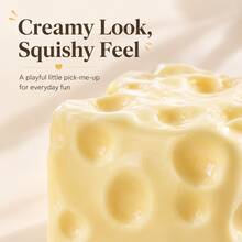 Cheese Squishy Moldable Non-Rebound Handmade Stress Relief Squeeze Toy Soft Touch Fake Food Toy CheeseSquishy Moldable Toy Non Rebound Handmade Toy Squeeze Toy Fake Food Toy StressRelief Decompression Toy - Multicolor - View 11
