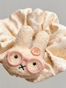 Miniso Hello Kitty Miffy 可愛髮圈 1入 多款可選 柔軟彈性 高彈力輕量 不傷髮質 女款日常派對時尚髮飾禮物 - 樣式1 - 查看 3