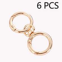 Set Kombinasi Gantungan Kunci Putar dan Cincin Pegas 4/6/10pcs, Gesper Perangkat Keras Tas Paduan Seng, Klip Pegas Cincin Logam Cincin Pegas Terbuka, Sempurna untuk DIY, Gantungan Kunci Logam Perhiasan Bentuk Logam Klip Pegas, Gantungan Kunci Logam Luar Ruangan, Gantungan Kunci Klip Tas Kait Rantai Anjing Gesper Cocok untuk Gantungan Kunci Tas Ponsel Kait Klip Tas Gesper Gantung, Aksesoris DIY Buatan Tangan, Halloween, Natal - MultiWarna - View 7