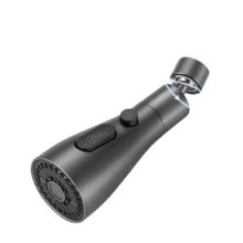 1 pieza Extensor de grifo universal de material de cobre+ABS con rotación de 360° para cocina y baño, junta universal de boquilla de agua giratoria, herramienta anti-salpicaduras - Multicolor - Ver 15