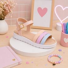 Kids Flat Sandals - Rosa vieja - Ver 1