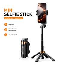 3-In-1 Selfie Stick With Tripod For Cell Phones, Dual LED Light, Bluetooth Remote Control - Ideal For Content Creators, Photos, And Videos - Negro - View 2
