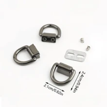2/4/6/8/10Sets Gold/Silver/Gunmetal Black D-Ring Lobster Clasp, Suitable For Handbags And Crossbody Bags - Wallet Chain Accessories, No Tools Included, Wallet Making, DIY Wallet Making - Multicolor - View 8