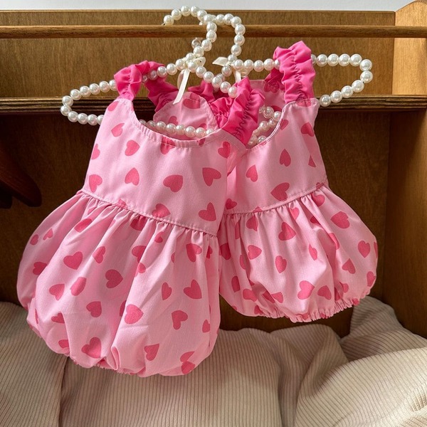 1 pieza Vestido Tutú con Corazón Rosa para Mascotas, Ropa Linda para Perros y Gatos para Perros Pequeños a Medianos