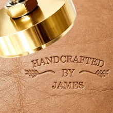 Custom 4cm Brass Leather Stamp Kit, Branding Iron, Custom Leather Embossing Tool, Leather Stamp, Perfect Gift For Leather Man - one-size - View 5