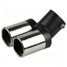 1pc 2.5 Inch Blue Burnt Stainless Steel Single Exhaust Tip - A - View 15