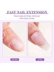 LIMEGIRL Professional Acrylic Nail Art Set, 3pcs Acrylic Powder & EMA Monomer Liquid Set, Includes 3 Acrylic Nail Brushes, Nail Molds, Dip Liquid Dish & Nail File, Salon-Grade Nail Extension Set, Suitable For DIY & Professionals - Multicolor - View 4