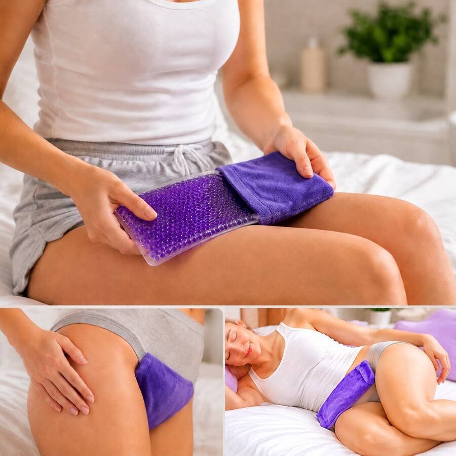 Reusable Perineal Cold Compress Pad, Postpartum Cold Compress Gel Beads, Suitable For Pregnant And Postpartum Women With Washable Cover, Multi-Functional