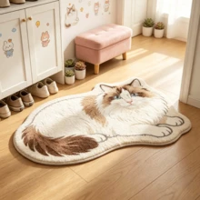 1pc Rollable Bath Mat, Bathroom Rug, Door Mat, Small Rug, Carpet, Floor Mat, Home Decor, Area Rug, Outdoor Mat, Bedroom Carpet, Washable Rug - Multicolor 8 - View 5