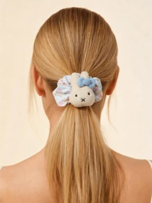 Miniso Hello Kitty Miffy 可愛髮圈 1入 多款可選 柔軟彈性 高彈力輕量 不傷髮質 女款日常派對時尚髮飾禮物 - 樣式3 - 查看 2