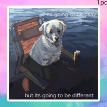 Dog Sitting On Chair In Water, A Very Real Comfort - Waterproof Vinyl Sticker - Durable Smooth Surface, Self-Adhesive Bumper Sticker, Suitable For Cars, Windows, Laptops, Trucks, Water Bottles - Multi-Purpose Durable Design, Car Sticker - Vinyl - View 11