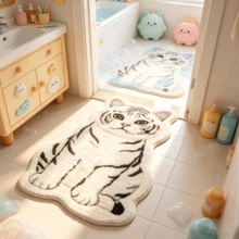 1pc Rollable Bath Mat, Bathroom Rug, Door Mat, Small Area Rug, Carpet, Floor Mat, Home Decor, Outdoor Mat, Bedroom Rug, Washable Carpet - Multicolor 10 - View 4
