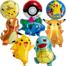 Aluminum Foil Balloons BKM Starter Trio Pocket Monsters Foil Balloons - Multicolor - View 2