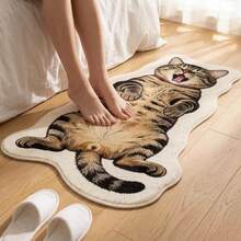 1pc Rollable Bath Mat, Bathroom Rug, Door Mat, Small Rug, Carpet, Floor Mat, Home Decor, Area Rug, Outdoor Mat, Bedroom Carpet, Washable Rug - Multicolor 6 - View 1