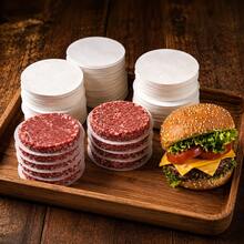 500pcs 4.7 Inch Round Silicone Coated Baking Paper, Non-Stick Burger Patty Separator Sheets, Suitable For Kitchen, Restaurant, Outdoor - Multicolor - View 2