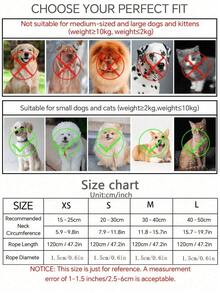 Pink Background Strawberry Print Collar And Leash Set, Printed Strawberry With Buckle Collar, Dog Supplies, Pet Supplies, Suitable For Outings And Play, Suitable For Medium And Small Dogs - Pink - View 3
