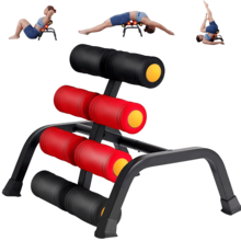 MBB Mini Inversion Table By Mini Stretch 300 Lbs Weight Capacity, Back Stretcher Machine For Home Use-Back Trainer Relief For Back Pain,Compact Foldable Back Stretcher For Home Use, Relieve Back Pain, Re-Align SpineFoldabl, - Black and Red - View 1