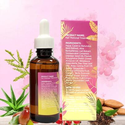 Soothing Hair Removal Oil - Infused With Cyperus Root Extract And Jojoba Seed Oil, This Soothing Oil Removes Excess Hair While Nourishing Your Skin, Leaving It Smooth And Delicate - A Must-Have Hair Removal Care Product For Women.