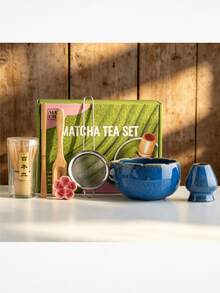 1pc/7pcs Japanese Kiln-Fired Matcha Tea Set, Other Tea Utensils, Complete Matcha Tool Set, Full Matcha Kit, Matcha Whisk Set, Matcha Tools, Matcha, Matcha Tray, Matcha Tools, Cup, Matcha Related Products, Including Matcha Bowl, Matcha Whisk, Matcha Cup, Matcha Whisk, Matcha Spoon, Tea Bowl Set, Matcha Brewing Tools, Dessert And Beverage Making Tools - Multicolor - View 12