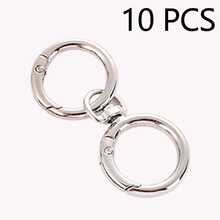 Set Kombinasi Gantungan Kunci Putar dan Cincin Pegas 4/6/10pcs, Gesper Perangkat Keras Tas Paduan Seng, Klip Pegas Cincin Logam Cincin Pegas Terbuka, Sempurna untuk DIY, Gantungan Kunci Logam Perhiasan Bentuk Logam Klip Pegas, Gantungan Kunci Logam Luar Ruangan, Gantungan Kunci Klip Tas Kait Rantai Anjing Gesper Cocok untuk Gantungan Kunci Tas Ponsel Kait Klip Tas Gesper Gantung, Aksesoris DIY Buatan Tangan, Halloween, Natal - MultiWarna - View 12