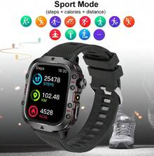 NcmRyu Jam Tangan Pintar dengan Layar HD 1,83 Inci untuk Olahraga dan Aktivitas Luar Ruangan, Senter Luar Ruangan, Berbagai Mode Olahraga, Panggilan Bluetooth, Kompatibel dengan Android dan iOS, Cocok Sebagai Hadiah untuk Teman dan Pasangan - View 5